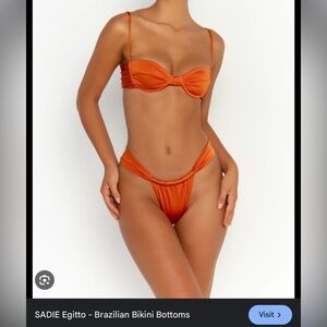 Sommer swim Sadie bottoms burnt orange/chile
